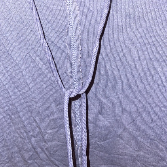 Free people twist shoulder tie heathered trim lose tank - Picture 6 of 9